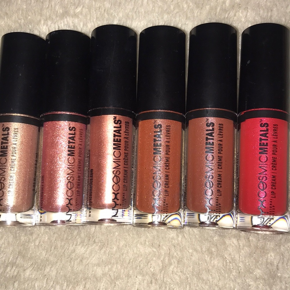 NYX cosmetic metallic lip cream minis